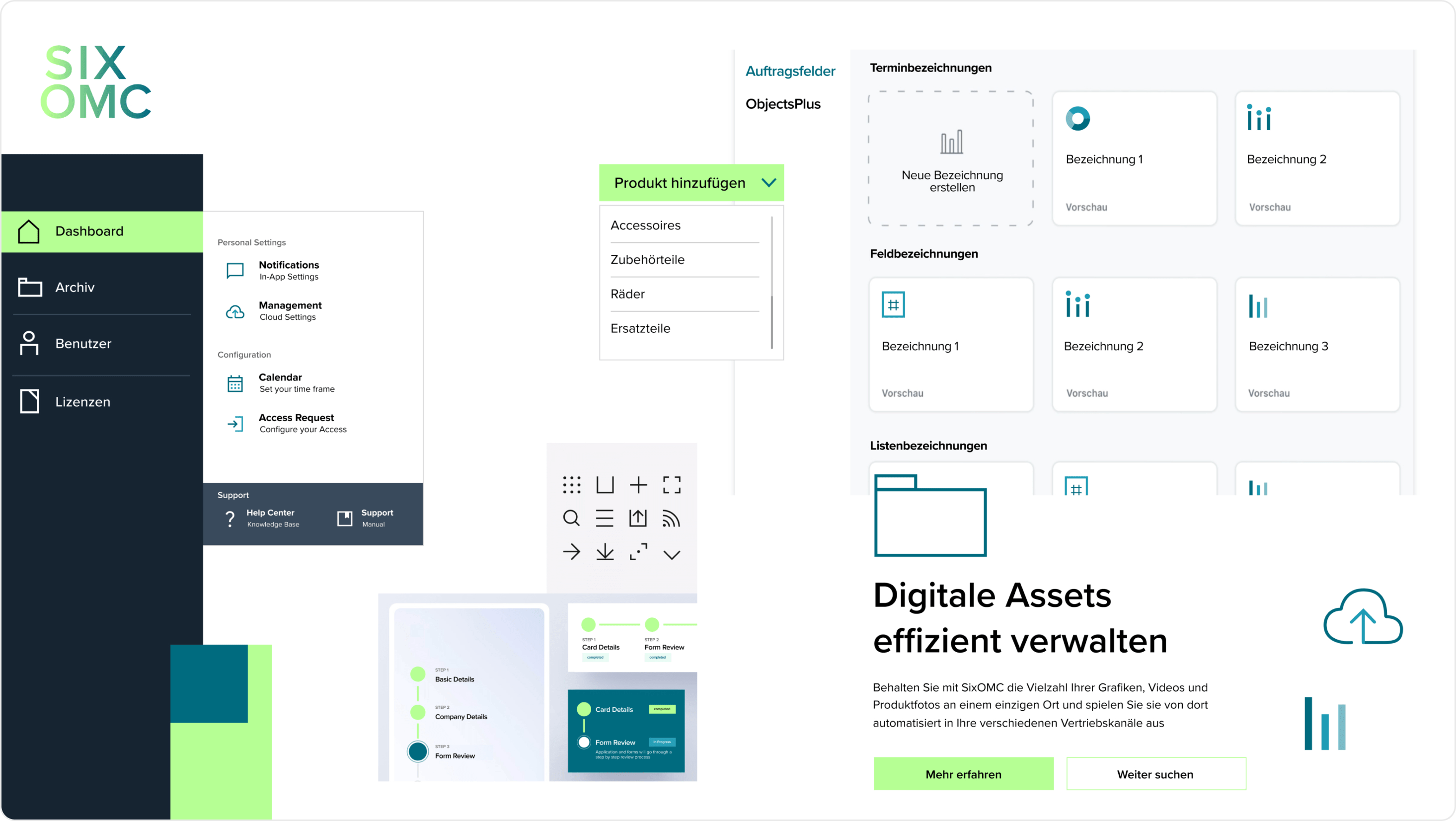 moodboard six omc admin hub 