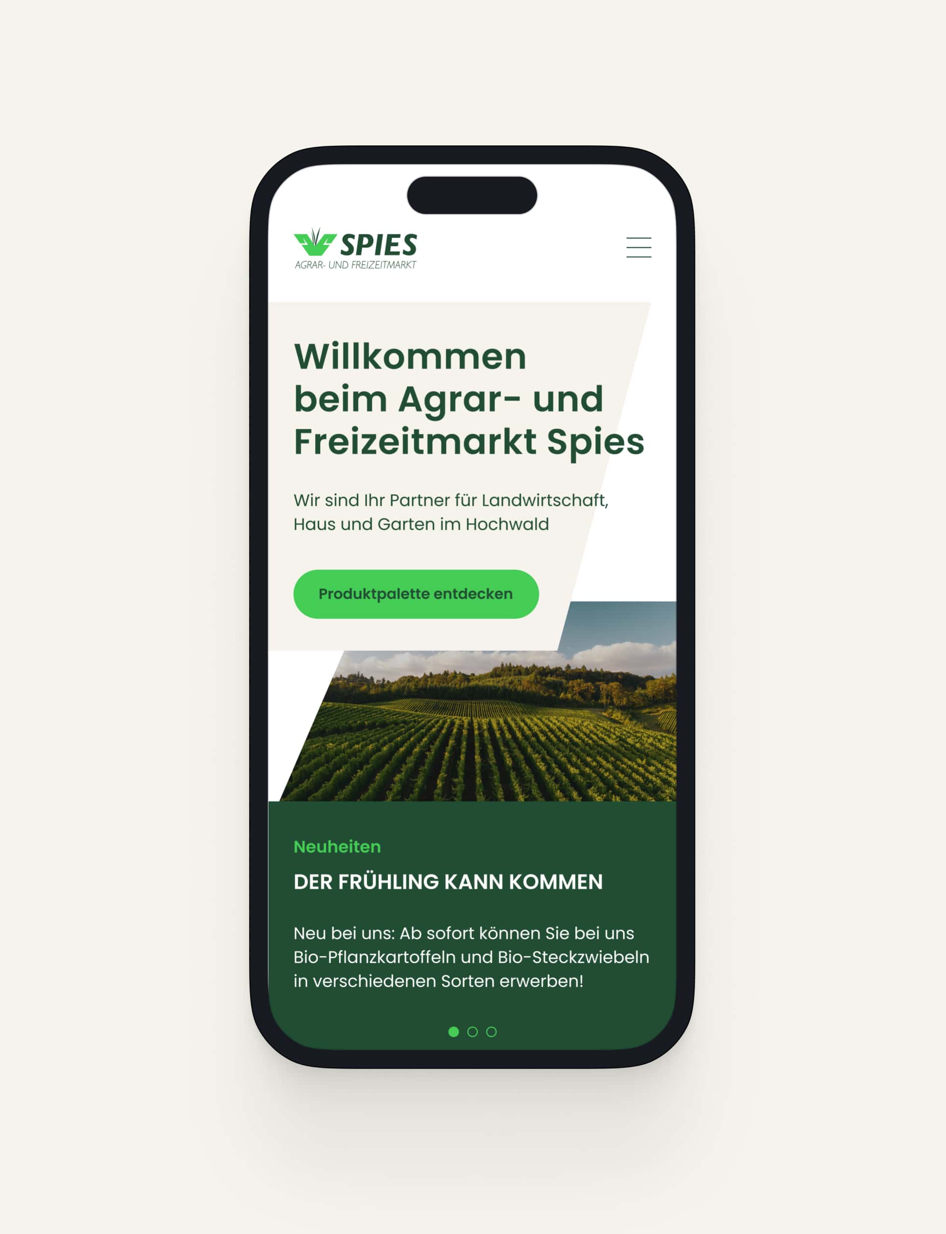 hans spies mobile screen home