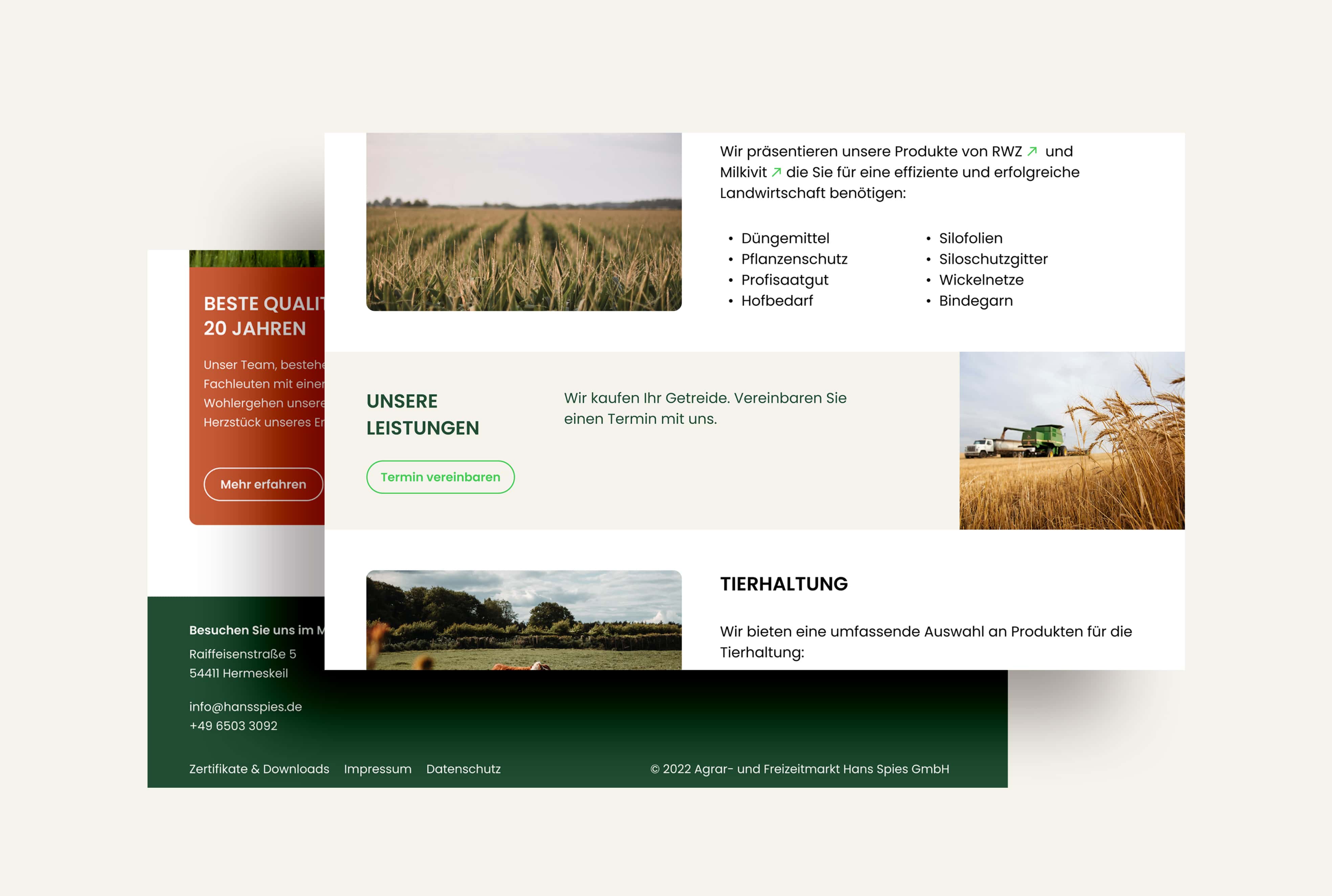 product page hans spies