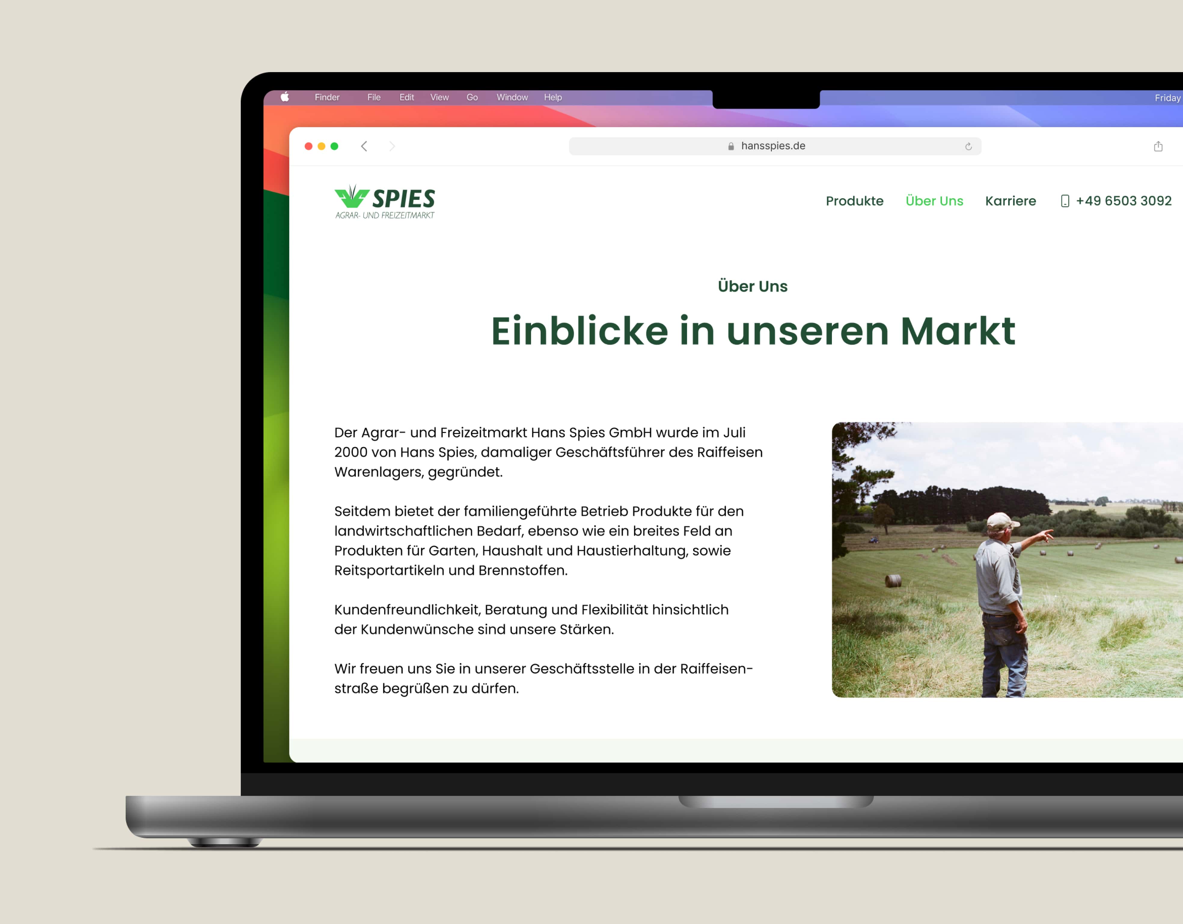 about page hans spies desktop