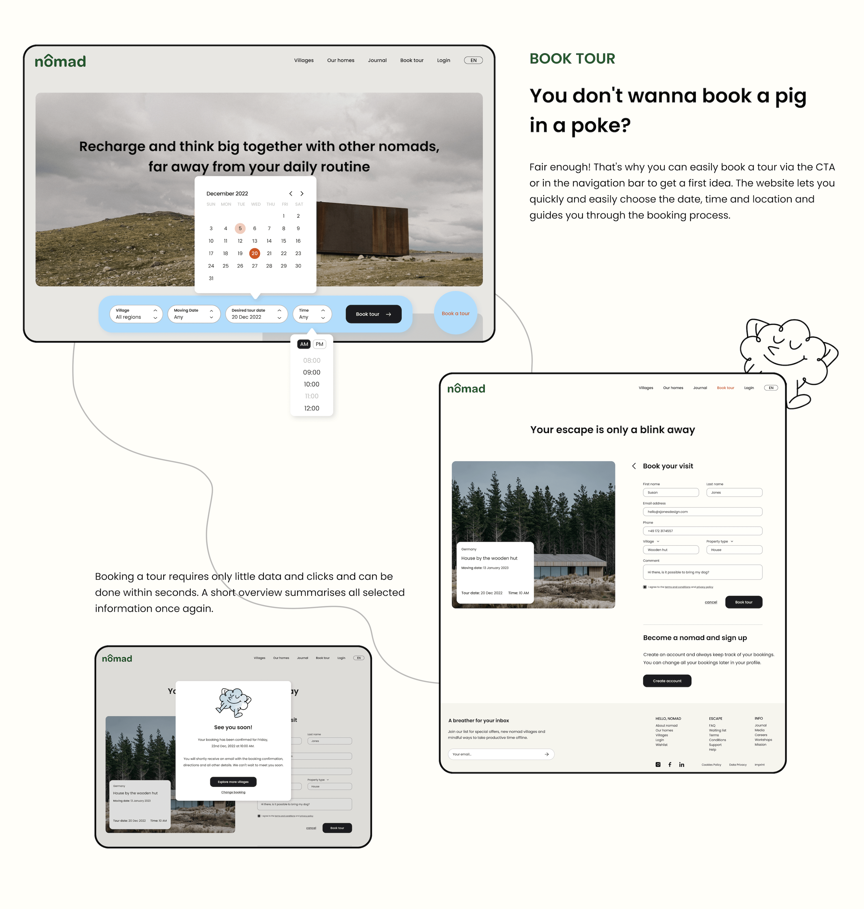 nomad co-working platform desktop 