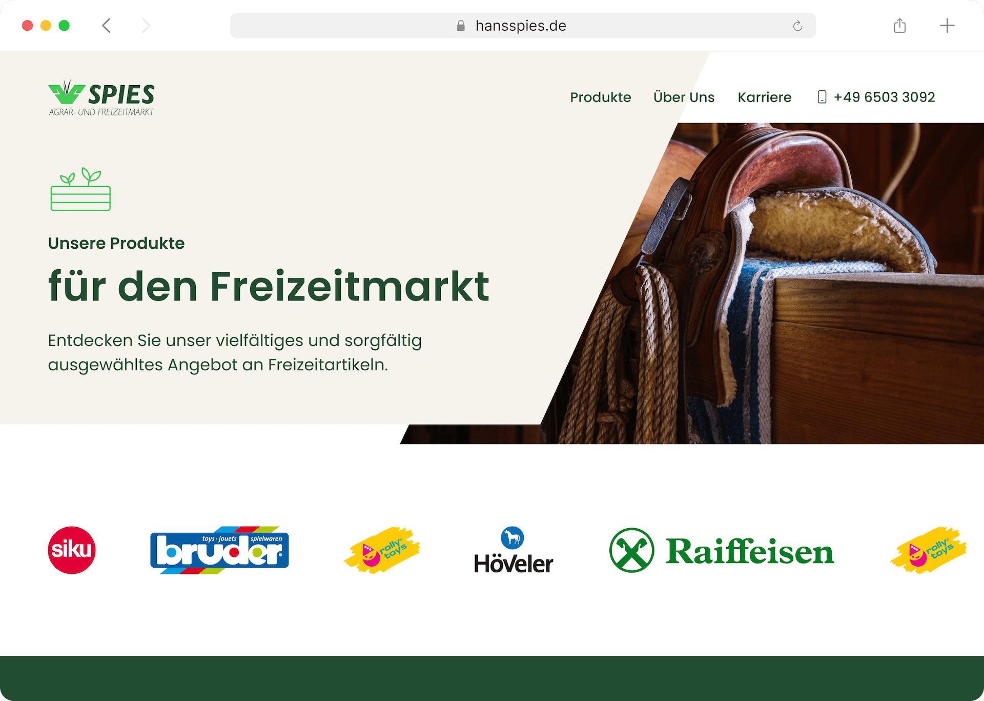 product page header hans spies