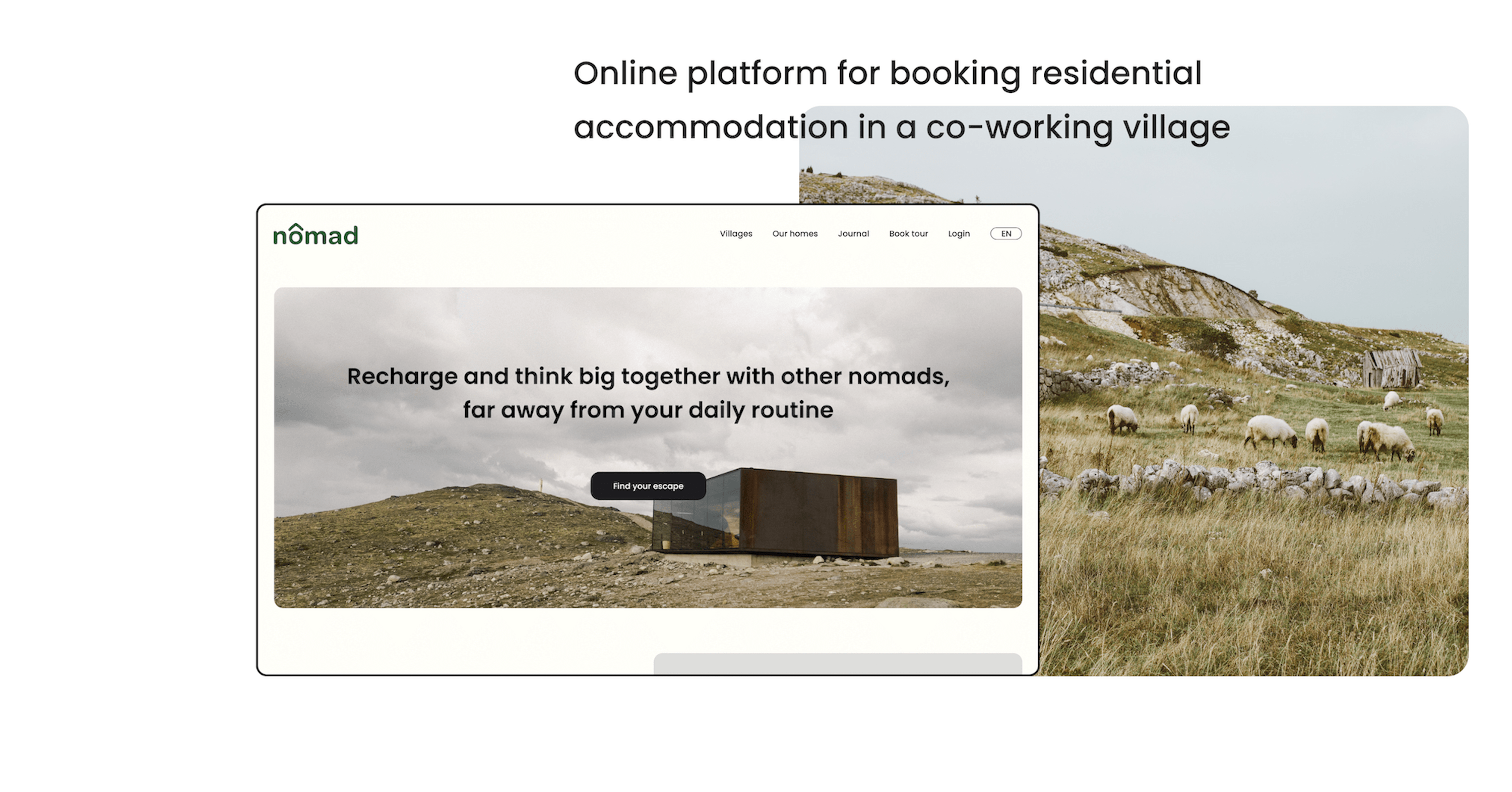 nomad co-working platform desktop 