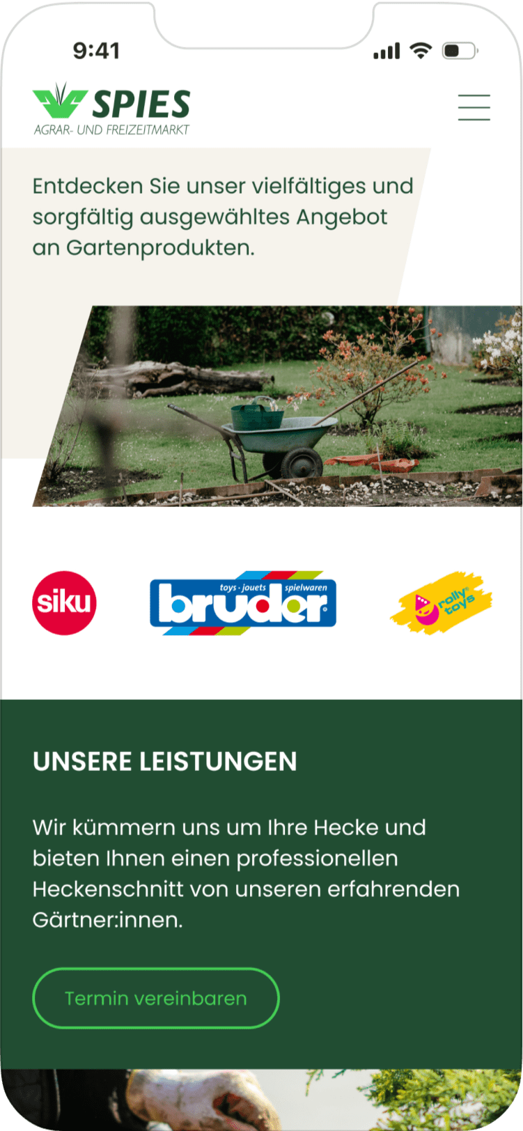 product page mobile hans spies logo banner