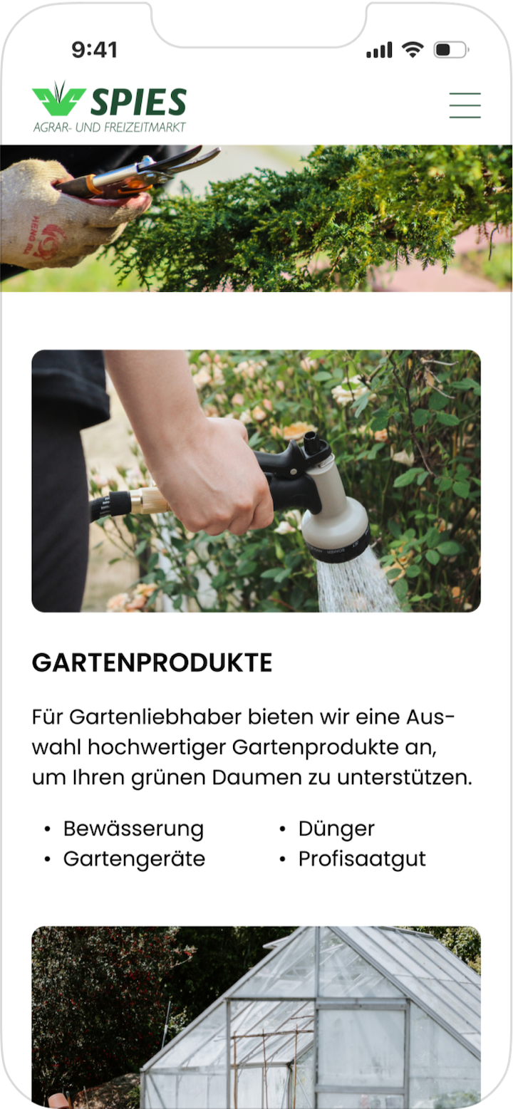 product page mobile hans spies teaser